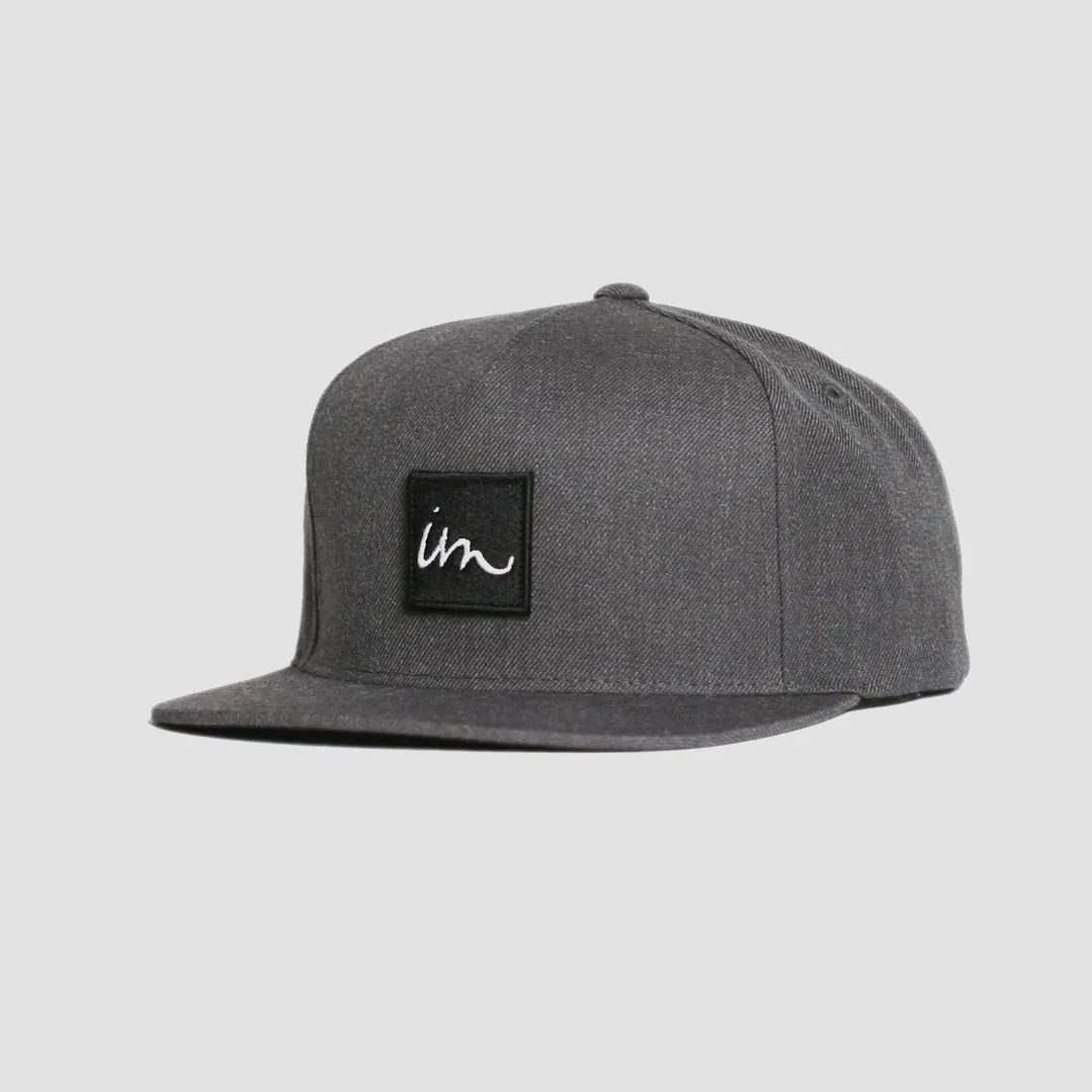 1x1 Snapback Hat Black Heather