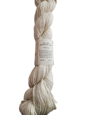 3 Ply White Alpaca-Yarn 100% SKU 300