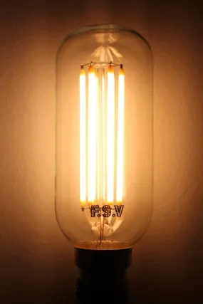 6W B22 Filament LED T45 Tubular 2200K Bulb Dimmable