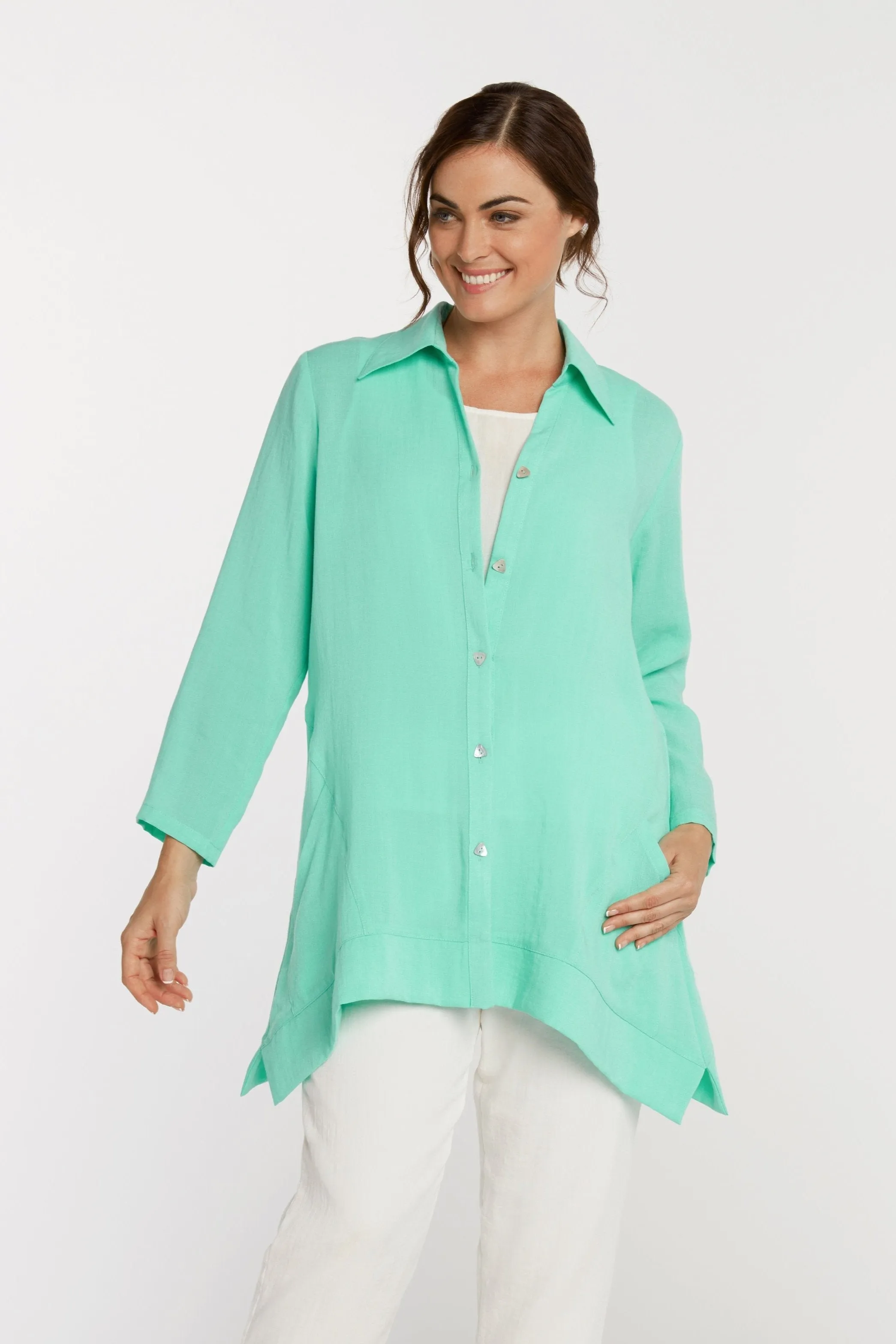 AA222 - Linen Triangle Tunic