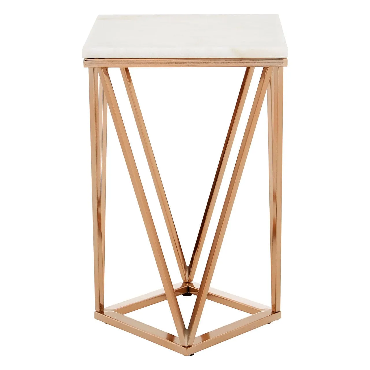 Allure Rectangular Champagne End Table