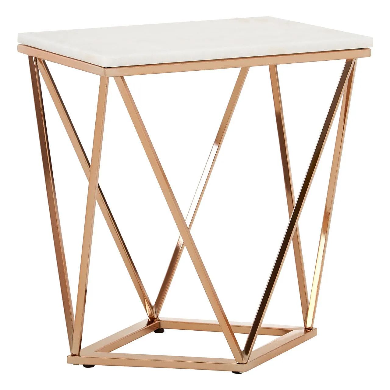 Allure Rectangular Champagne End Table