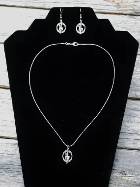 Alpaca Necklace and Earrings Set