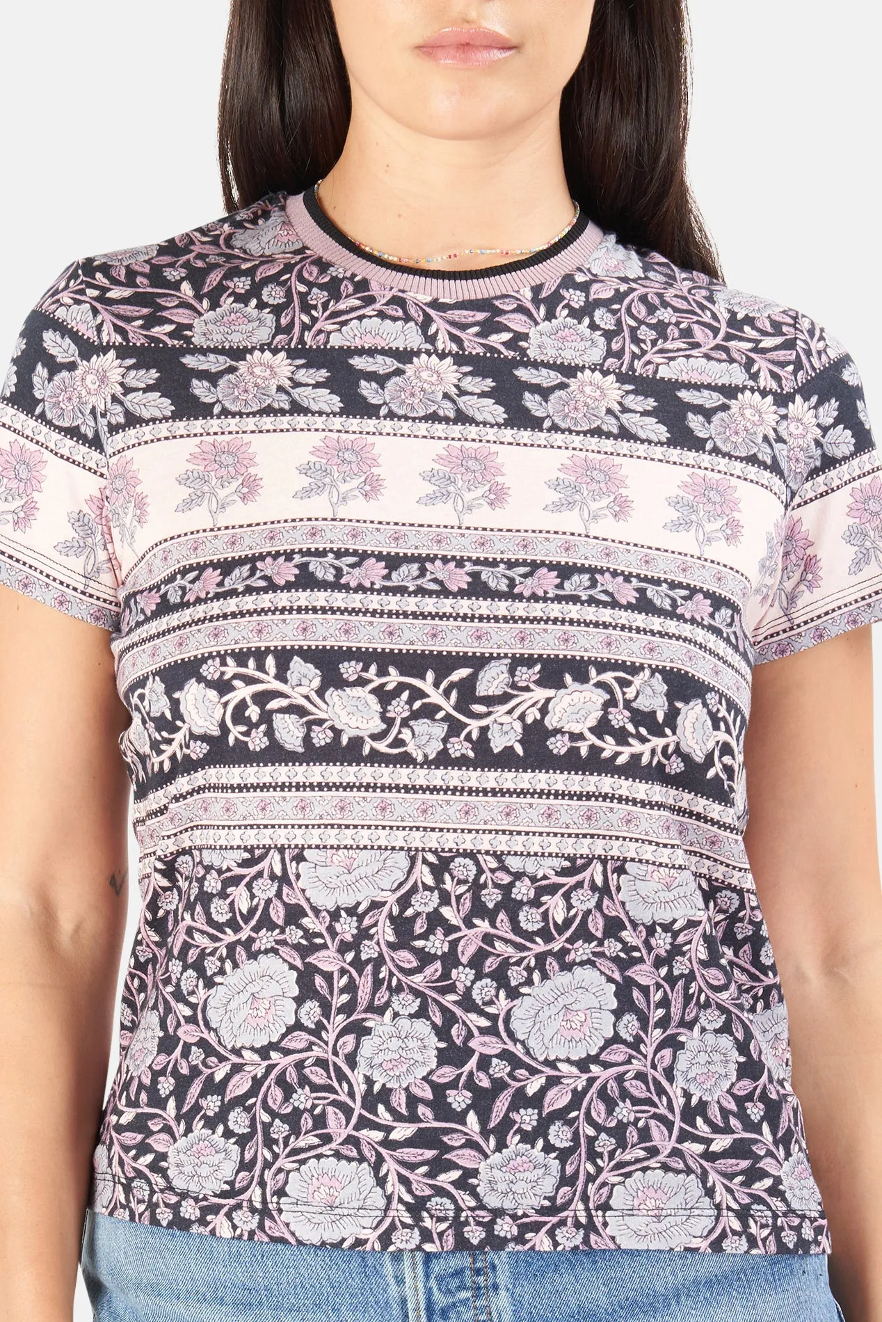 Amari Tee Indigo Paisley