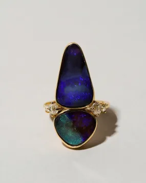 Australian Boulder Opal Ring