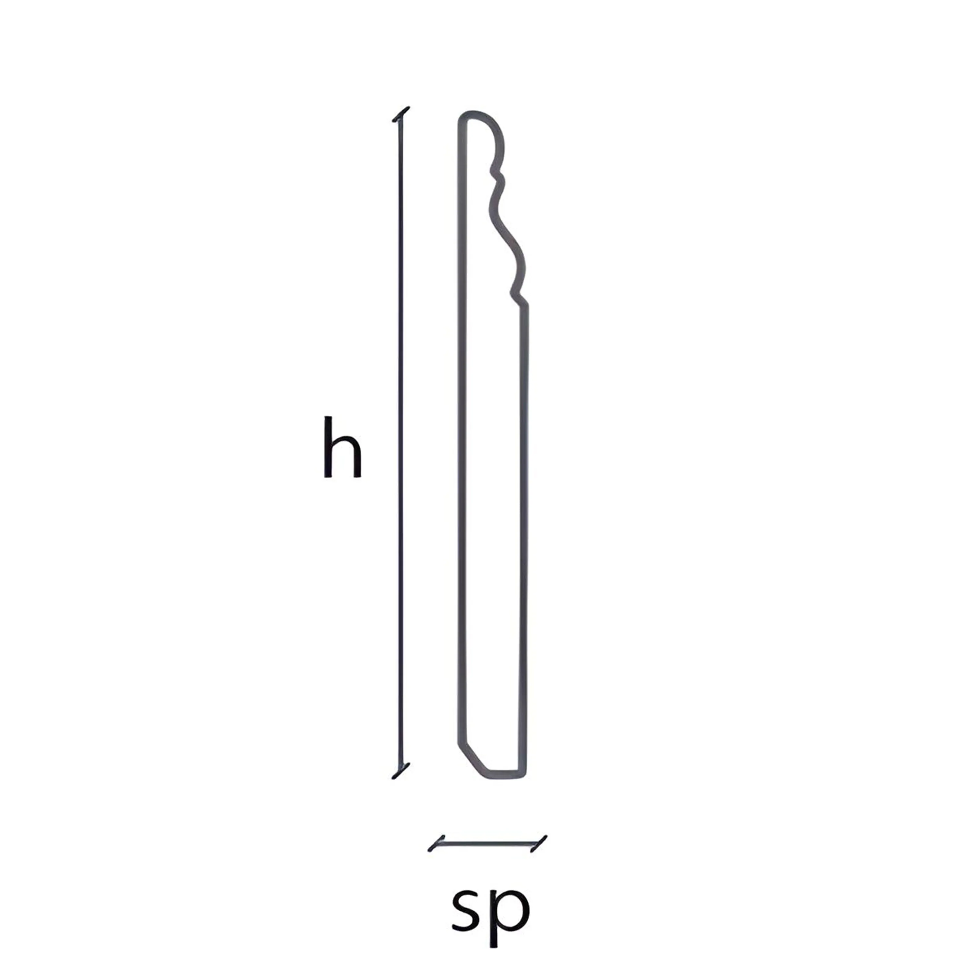 Battiscopa Gran Ducale Fibra di Legno H120/140/180 SP13 LACCATO bianco, grezzo o ral 9010