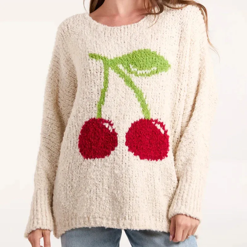 Beige Cherry Jumper Beige