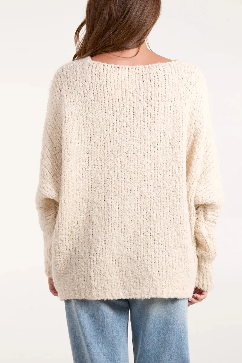 Beige Cherry Jumper Beige