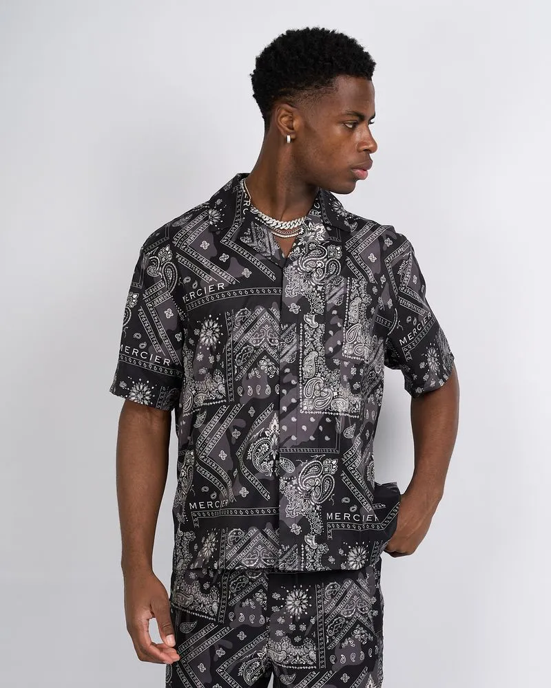 Black Paisley Resort Shirt