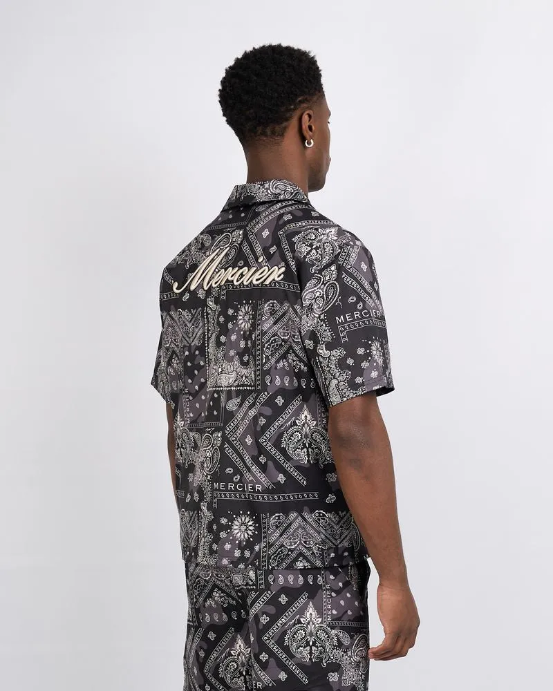 Black Paisley Resort Shirt