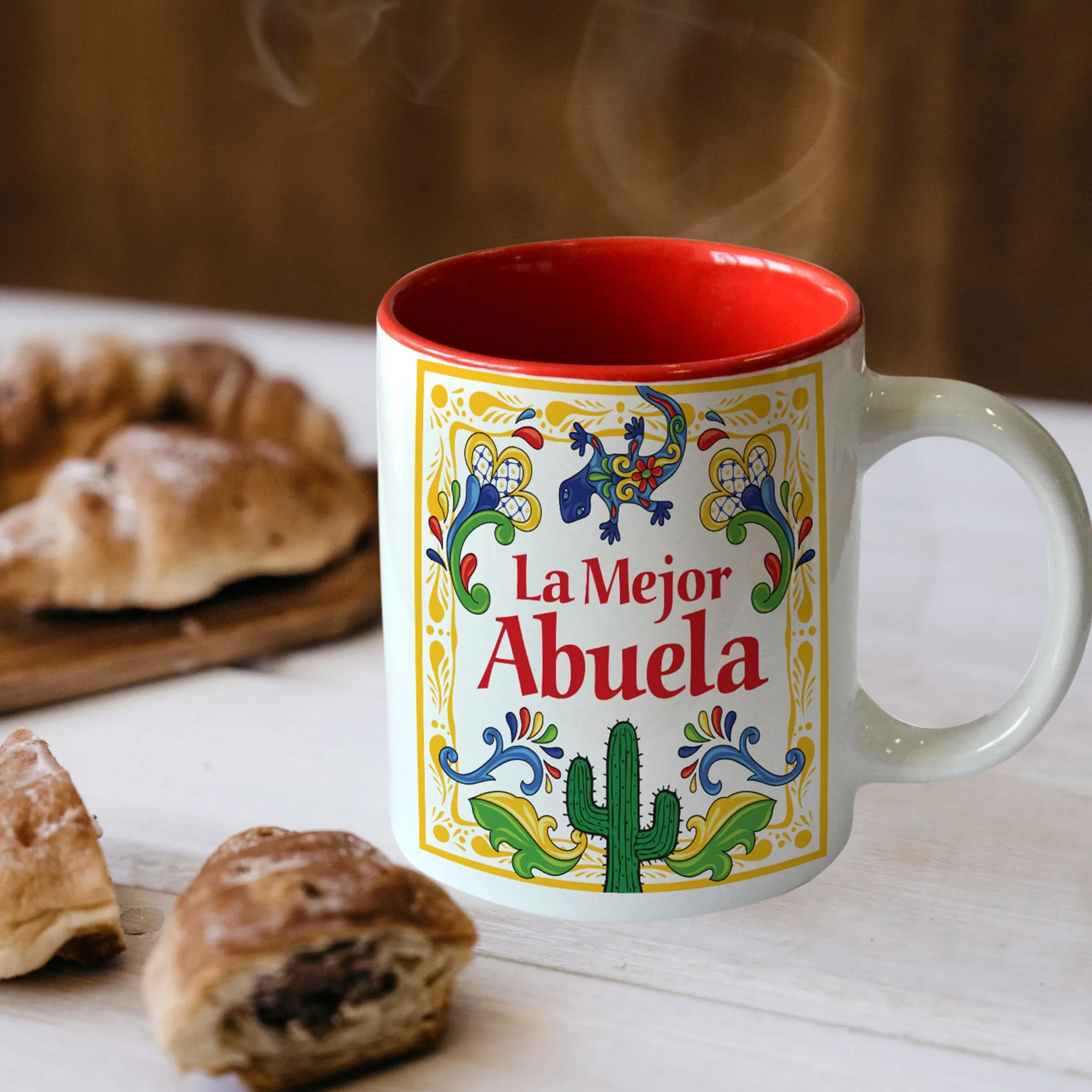 Ceramic Abuela Gift Idea Coffee Mug "El Mejor Abuela"