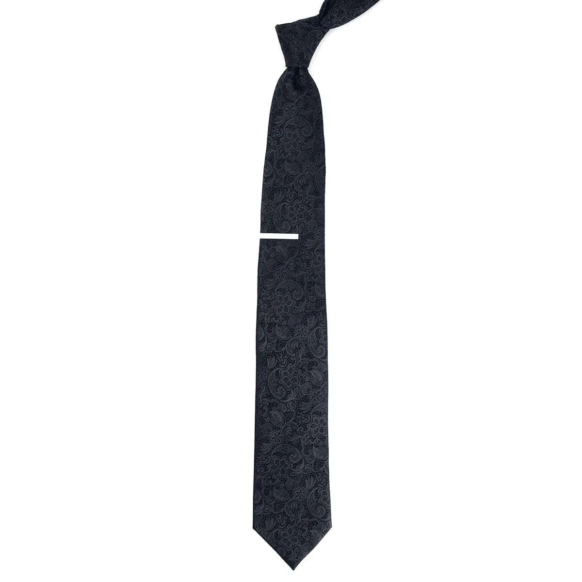 Ceremony Paisley Charcoal Tie