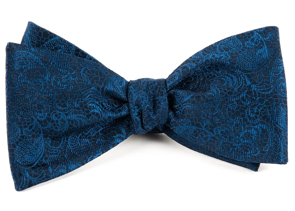 Ceremony Paisley Navy Bow Tie