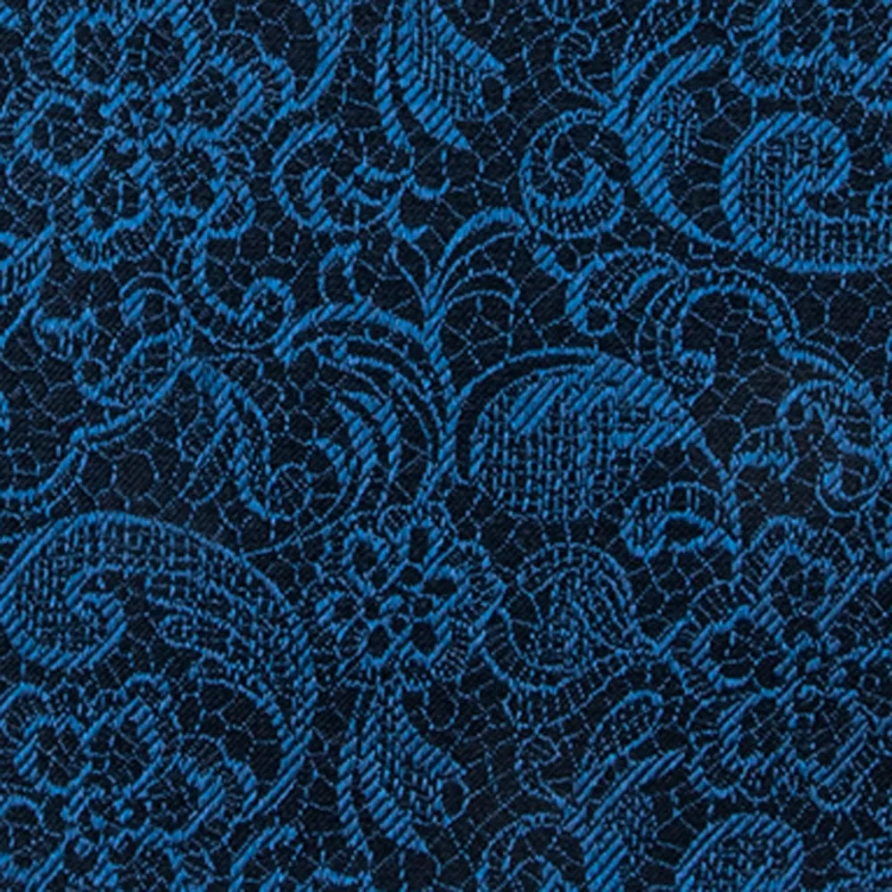 Ceremony Paisley Navy Pocket Square