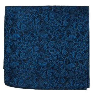 Ceremony Paisley Navy Pocket Square