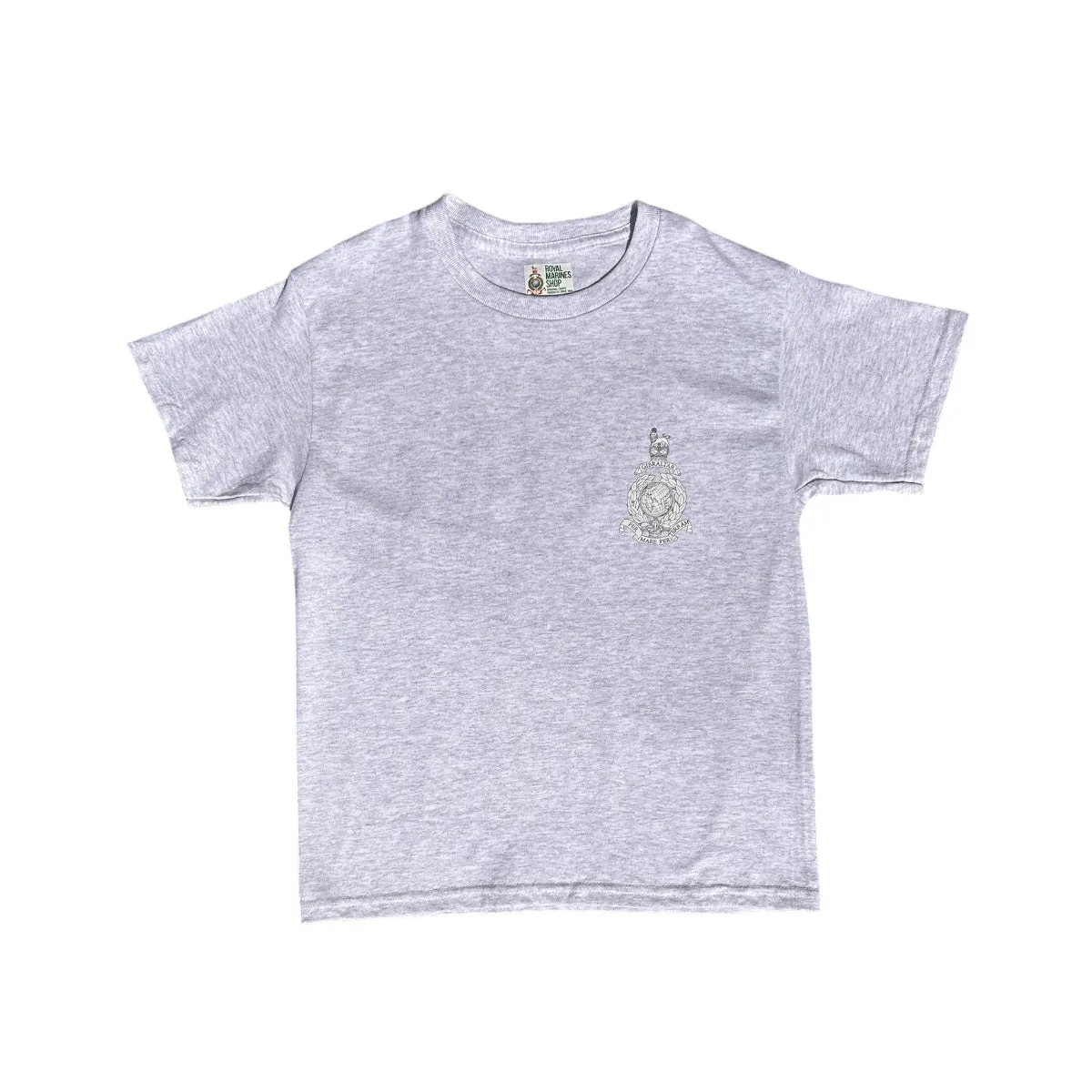 Children's RM Corps Crest T-Shirt - Light Grey