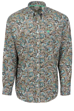 Cinch Paisley Button-Front Shirt - Multi