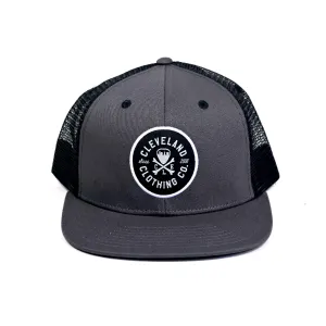 CLE Logo Seal Trucker Hat - Charcoal