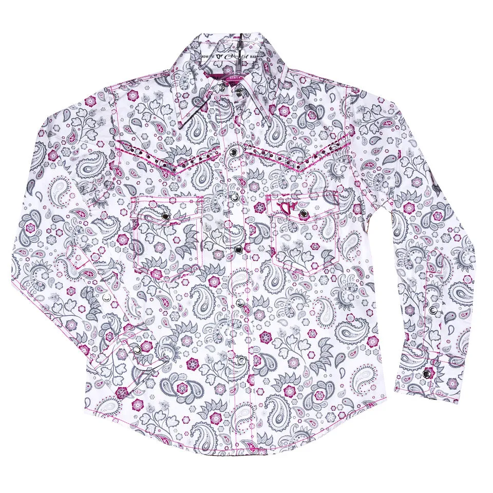 Cowboy Hardware Girls Paisley Pattern Shirt 425562-021-K