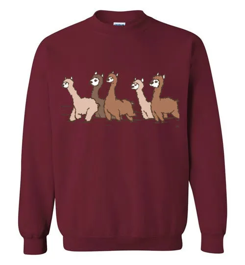 Curious Alpacas Gildan Crewneck Sweatshirt