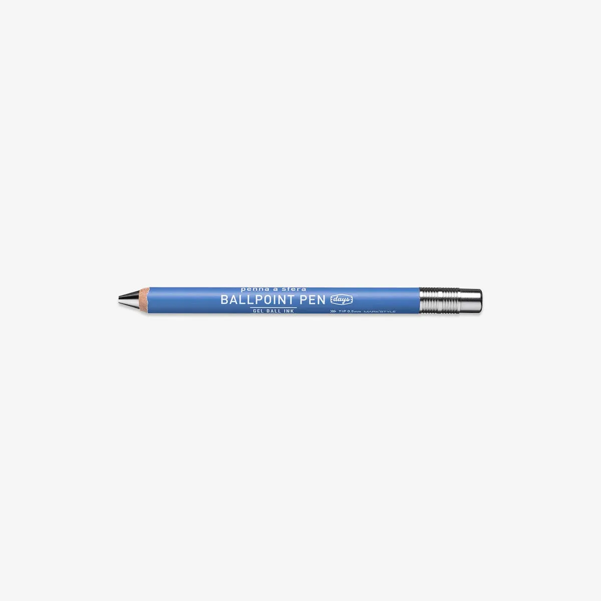 DAYS GEL WOOD BALLPOINT PEN 0.5MM // BLUE