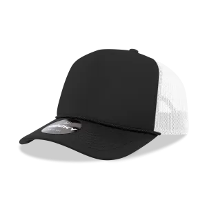 Decky 212 5 Panel High Profile Foam Trucker Hat, 3-Tone Colors