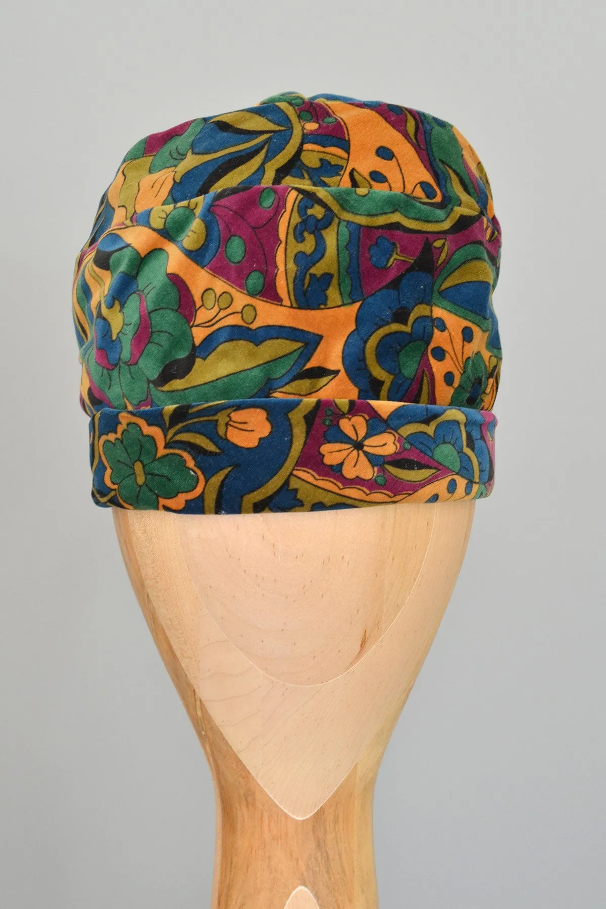 DePinna Autumnal Velveteen Vintage Turban Hat