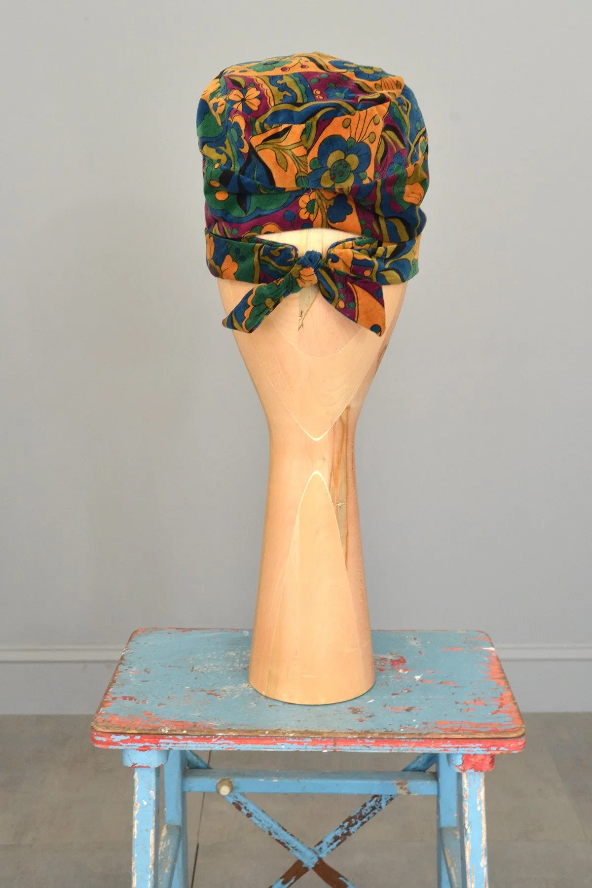 DePinna Autumnal Velveteen Vintage Turban Hat