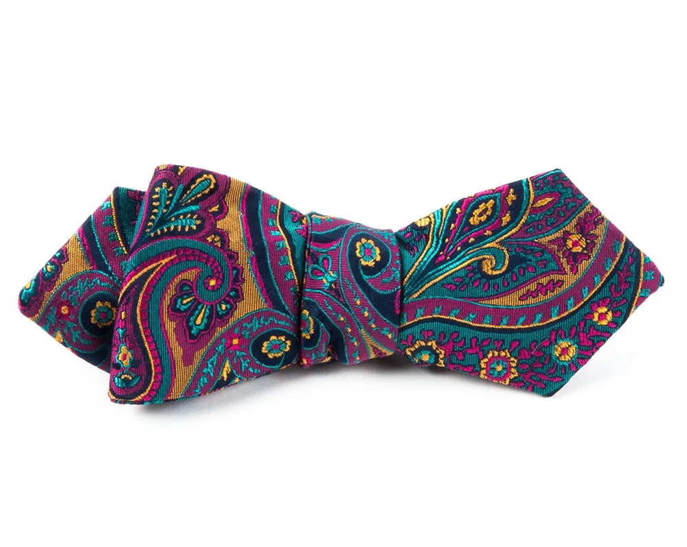 Empire Paisley Fuchsia Bow Tie