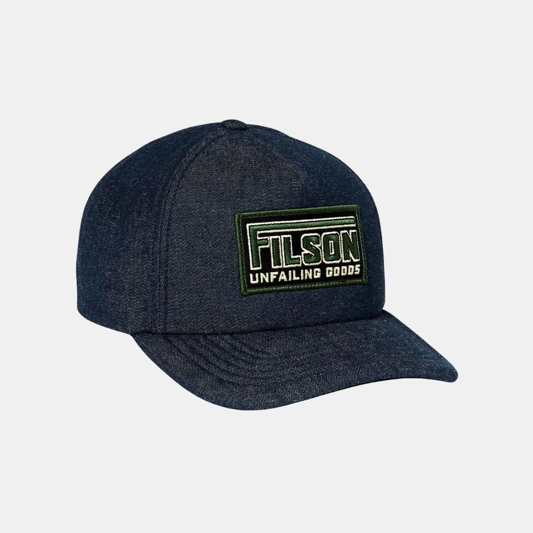 Filson Denim Harvester Cap Dark Indigo Shelto