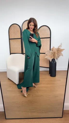 Fina jumpsuit bottle green