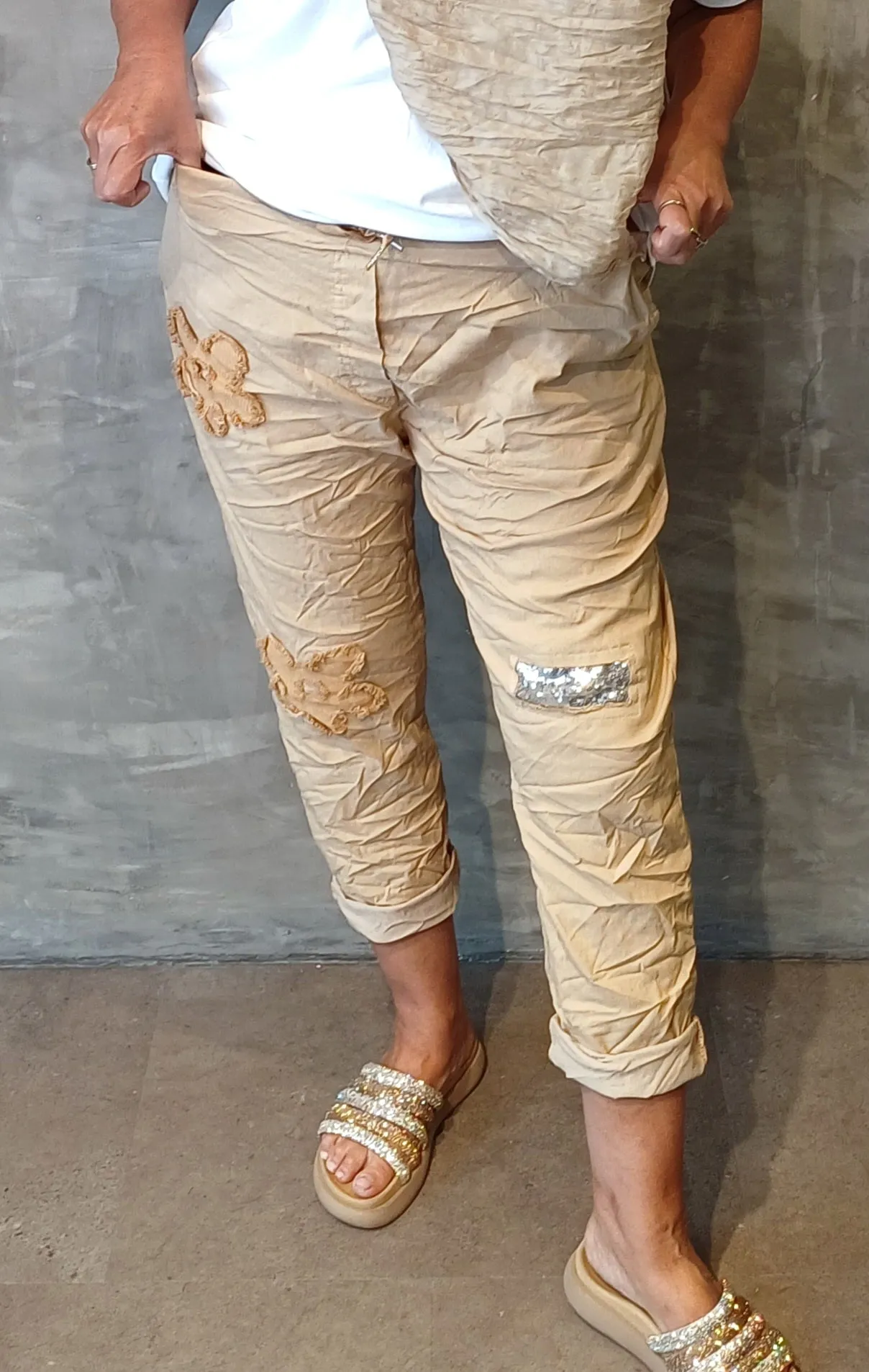 Flower Nicky Pant Light Camel