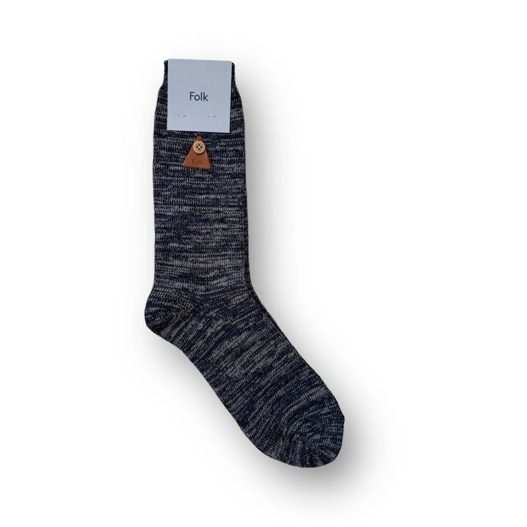 Folk Melange Sock Midnight Mix