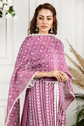 Full Embroidered Chanderi Dupatta