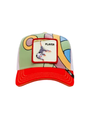 Goorin Bros Double Or Nothing {Player} Colour Changing Trucker Hat (Red)