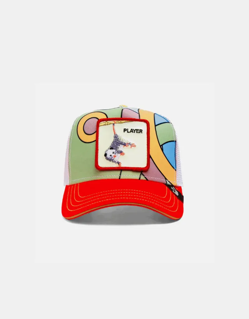 Goorin Bros Double Or Nothing {Player} Colour Changing Trucker Hat (Red)