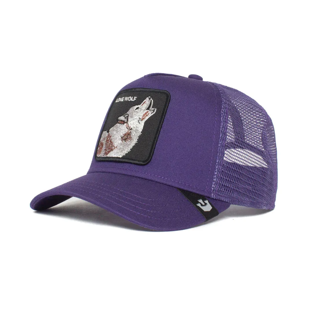 Goorin Bros The Lone Wolf Trucker Hat (Purple)