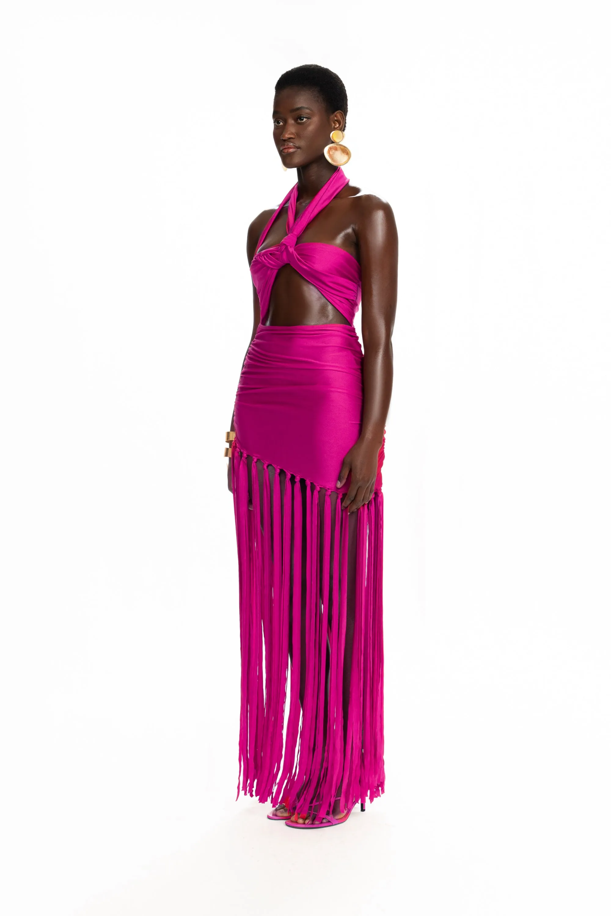 Kesh Tassel Maxi - Dragonfruit Cooler