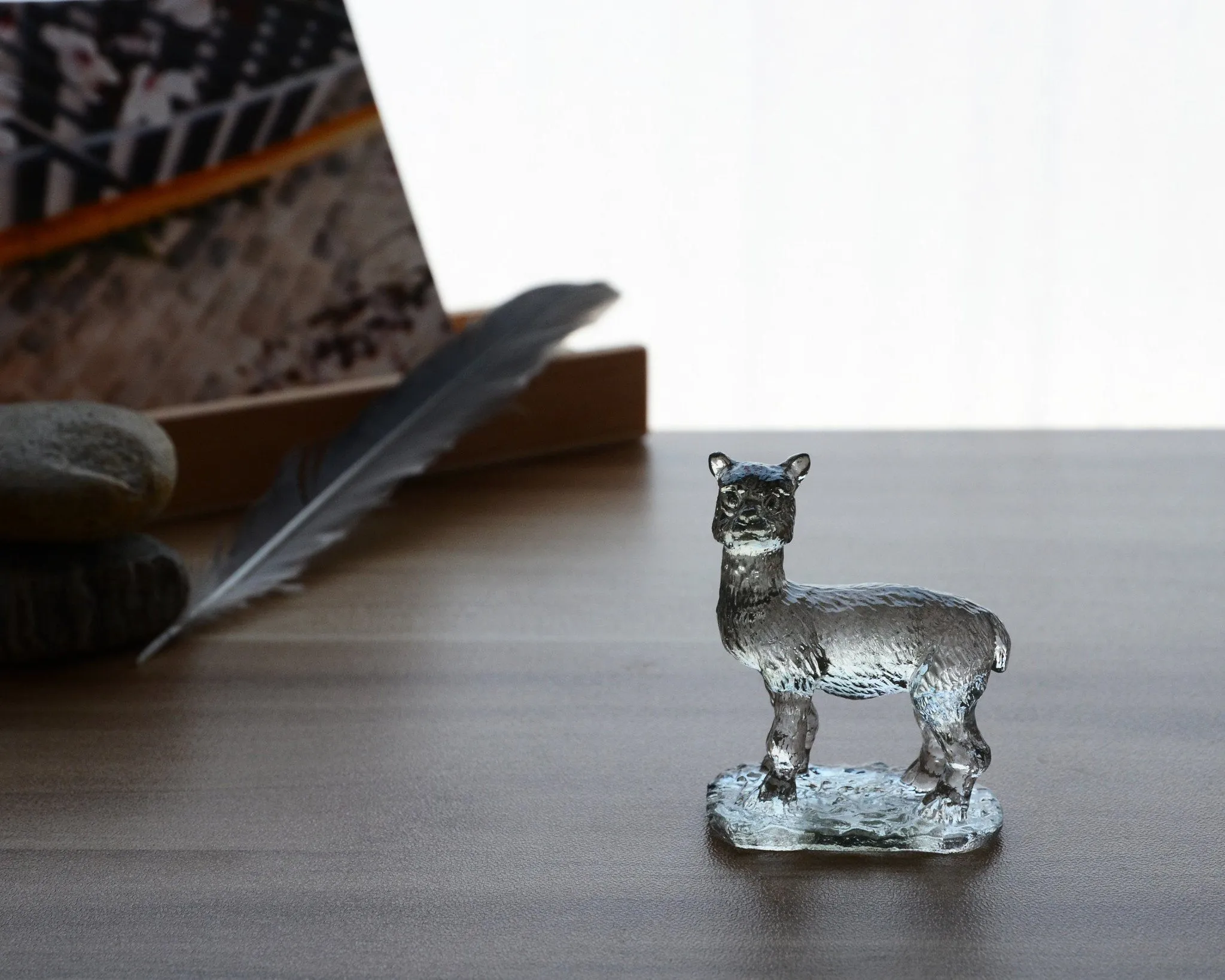 Liuli Crystal Alpaca Figurine