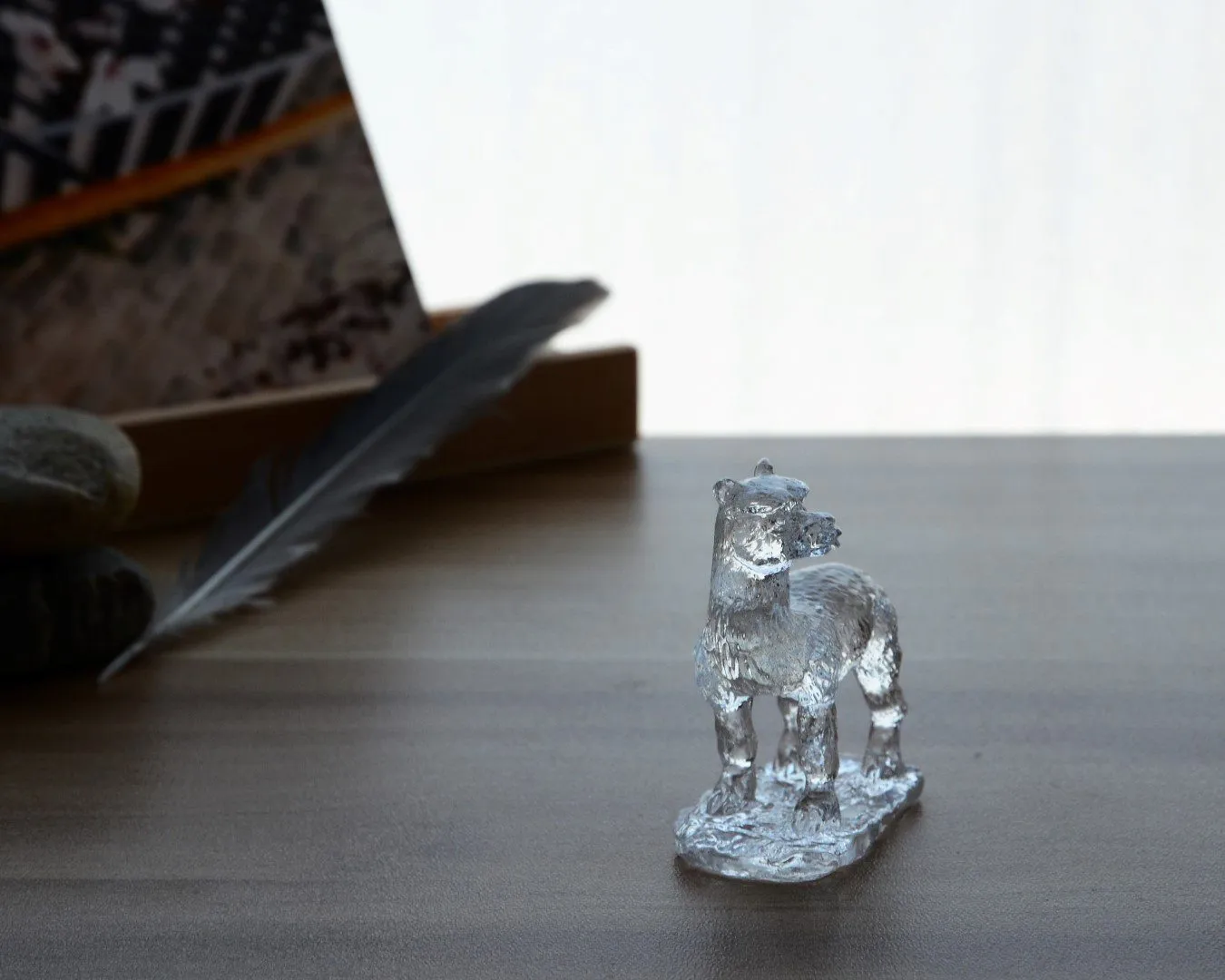 Liuli Crystal Alpaca Figurine