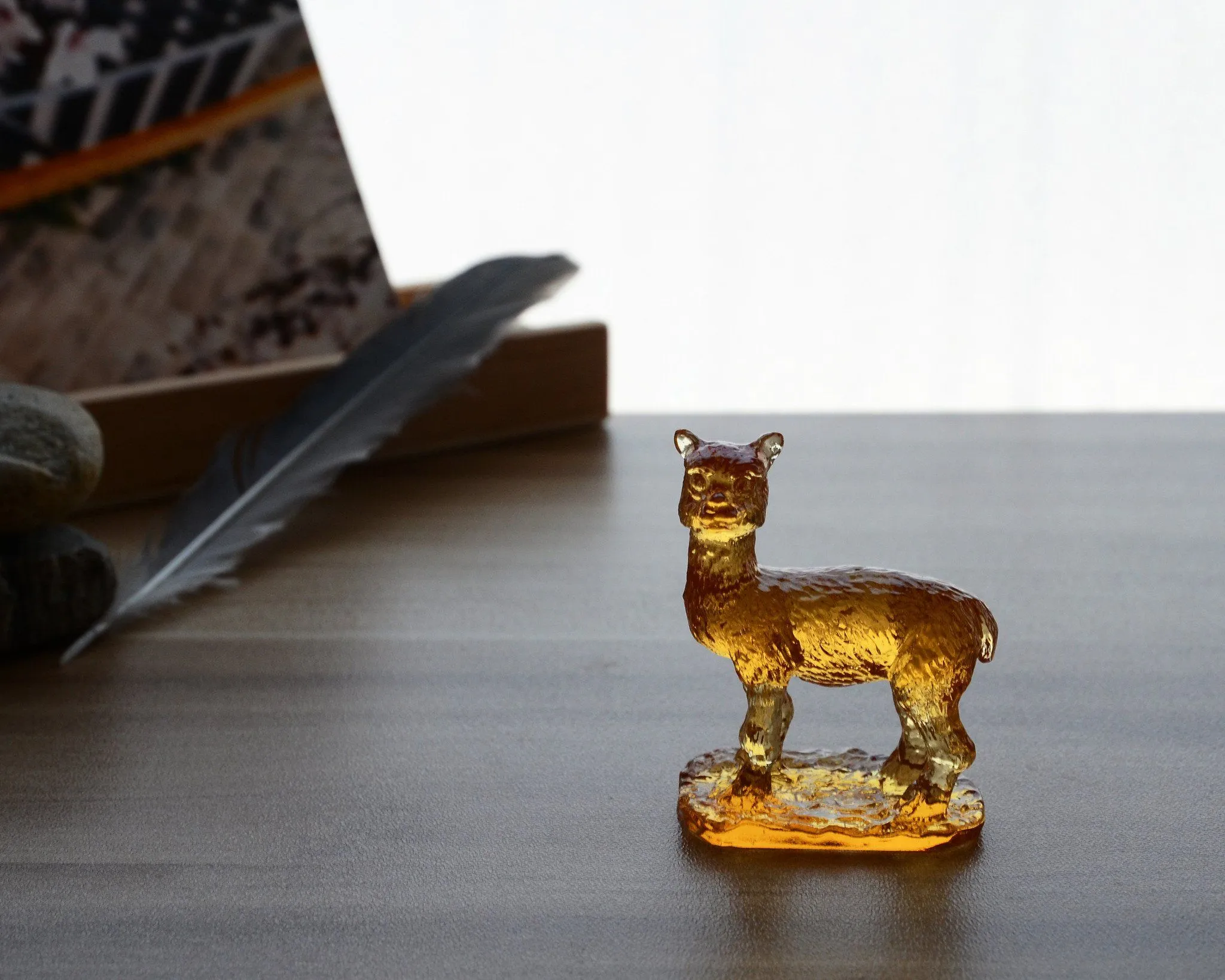 Liuli Crystal Alpaca Figurine