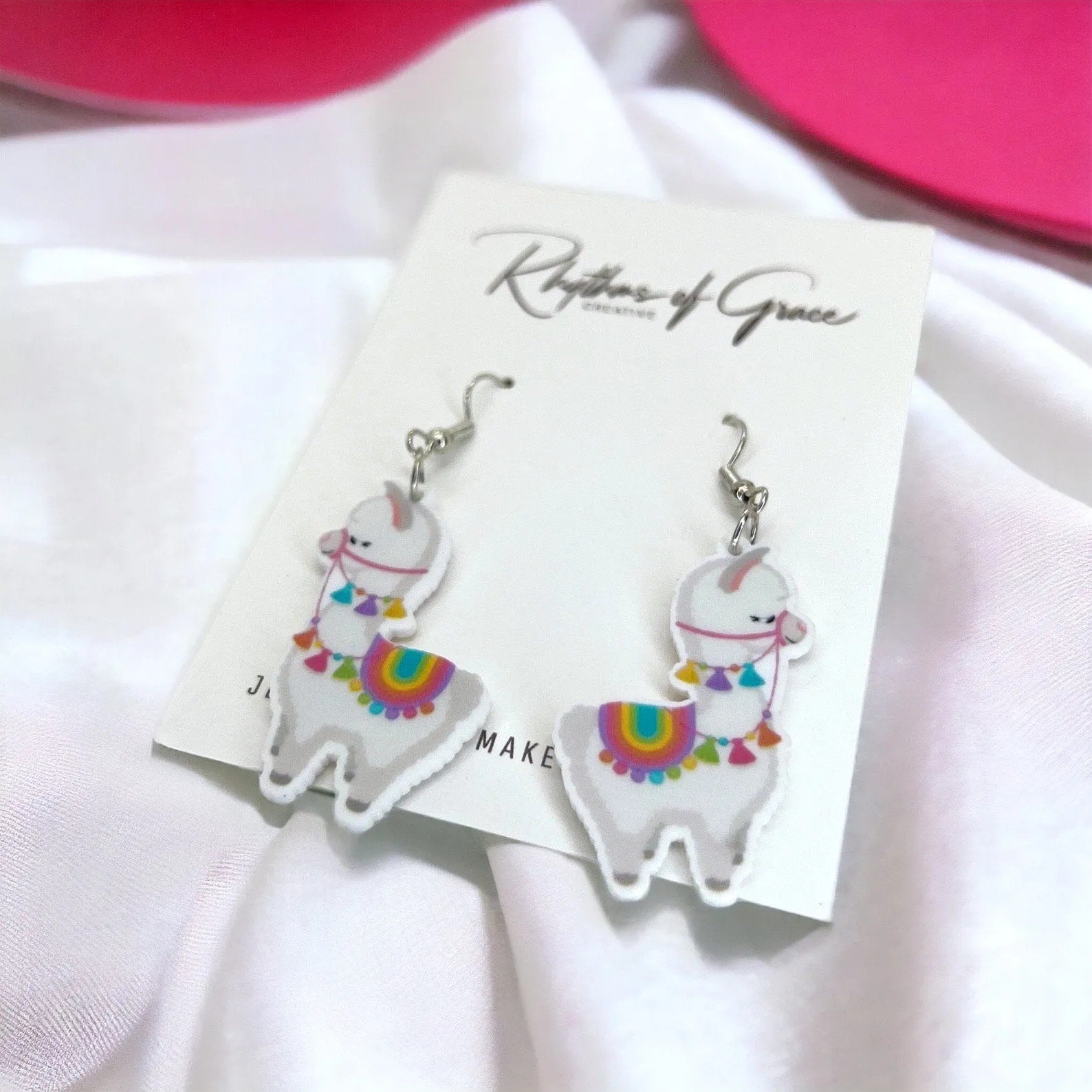 Llama Earrings - Llama Jewelry, Handmade Earrings, Handmade Jewelry, Animal Earring, Animal Jewelry, No Drama Llama, Llama Accessories