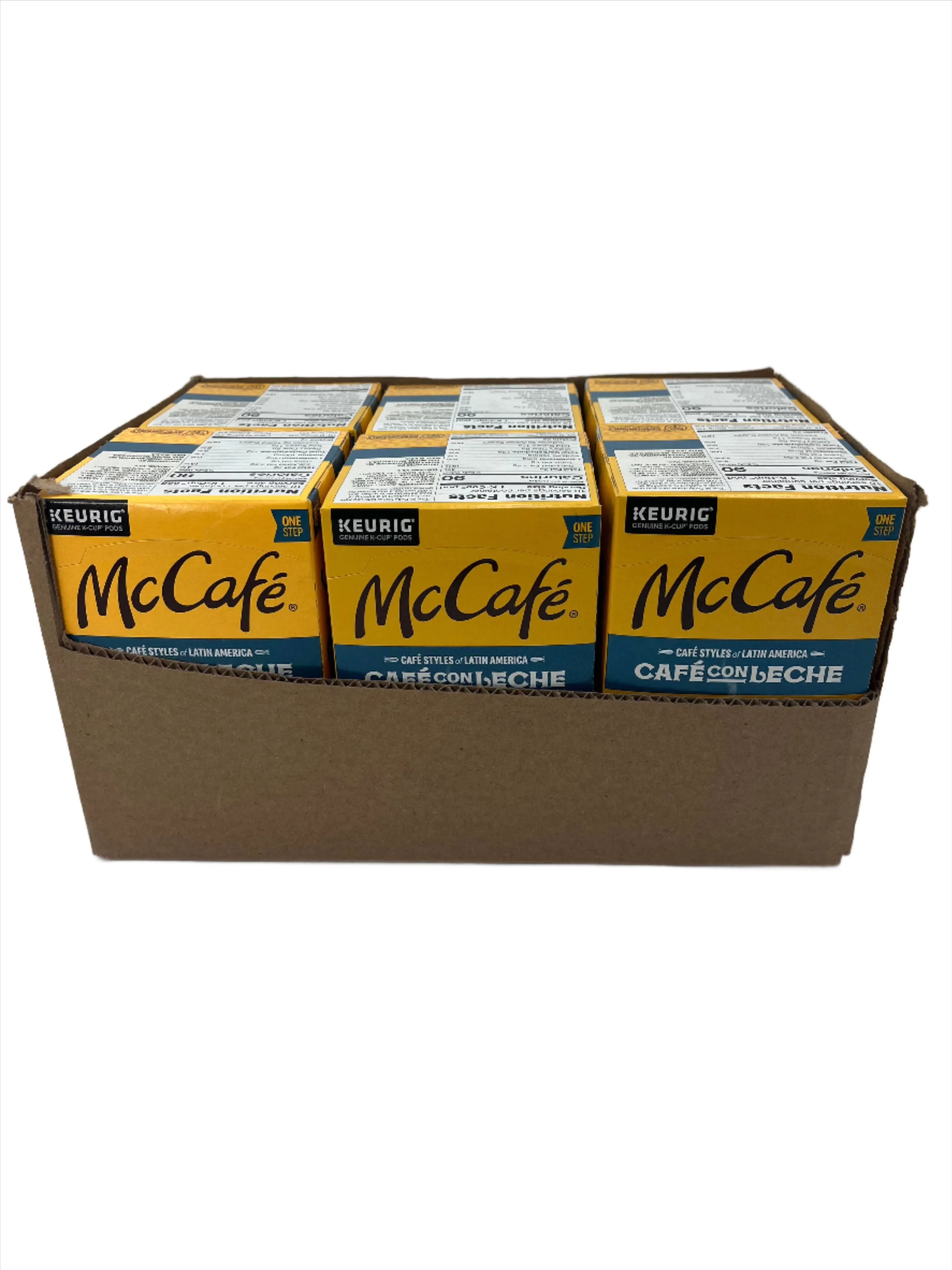 McCafe Cafe con Leche K-cups, Box of 10 pods- Case of 6 boxes