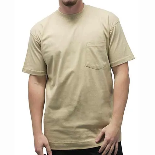 Men's Pocket Crew Neck Tee - 1100 Big and Tall