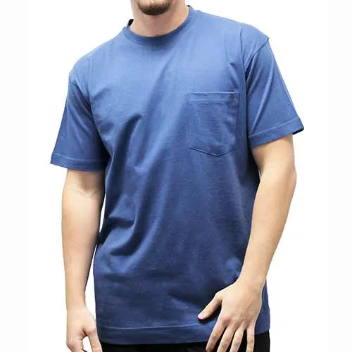 Men's Pocket Crew Neck Tee - 1100 Big and Tall