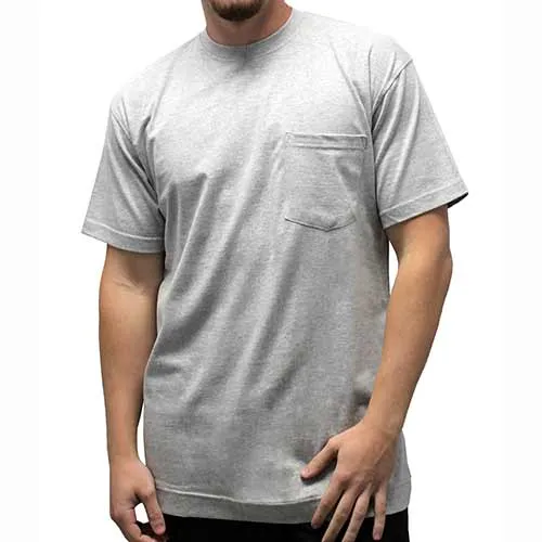 Men's Pocket Crew Neck Tee - 1100 Big and Tall