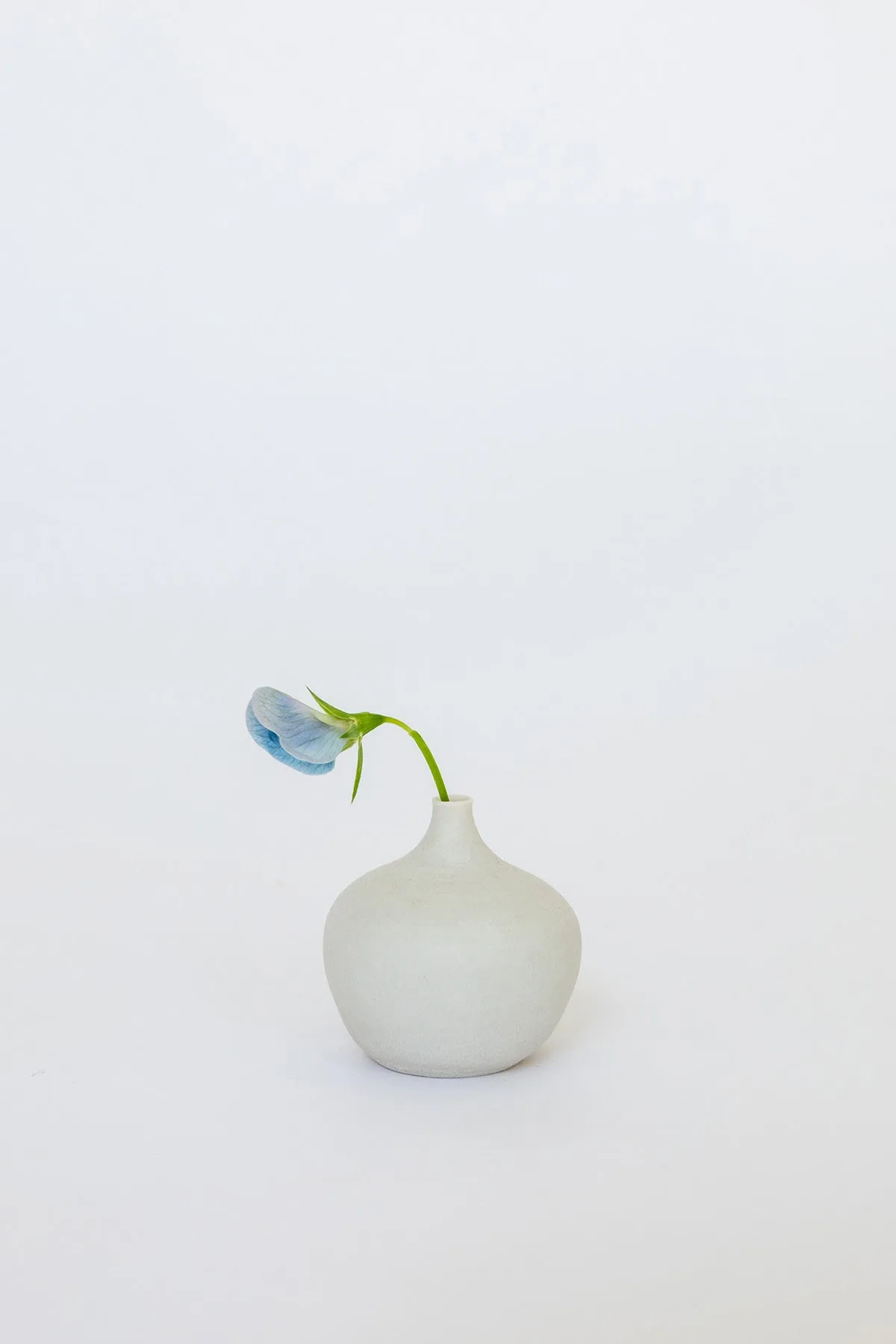 Mini Bottle Bud Vase - White