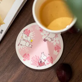 Charming Pink Moomin Ceramic Dream Coaster - Euroeat Exclusive