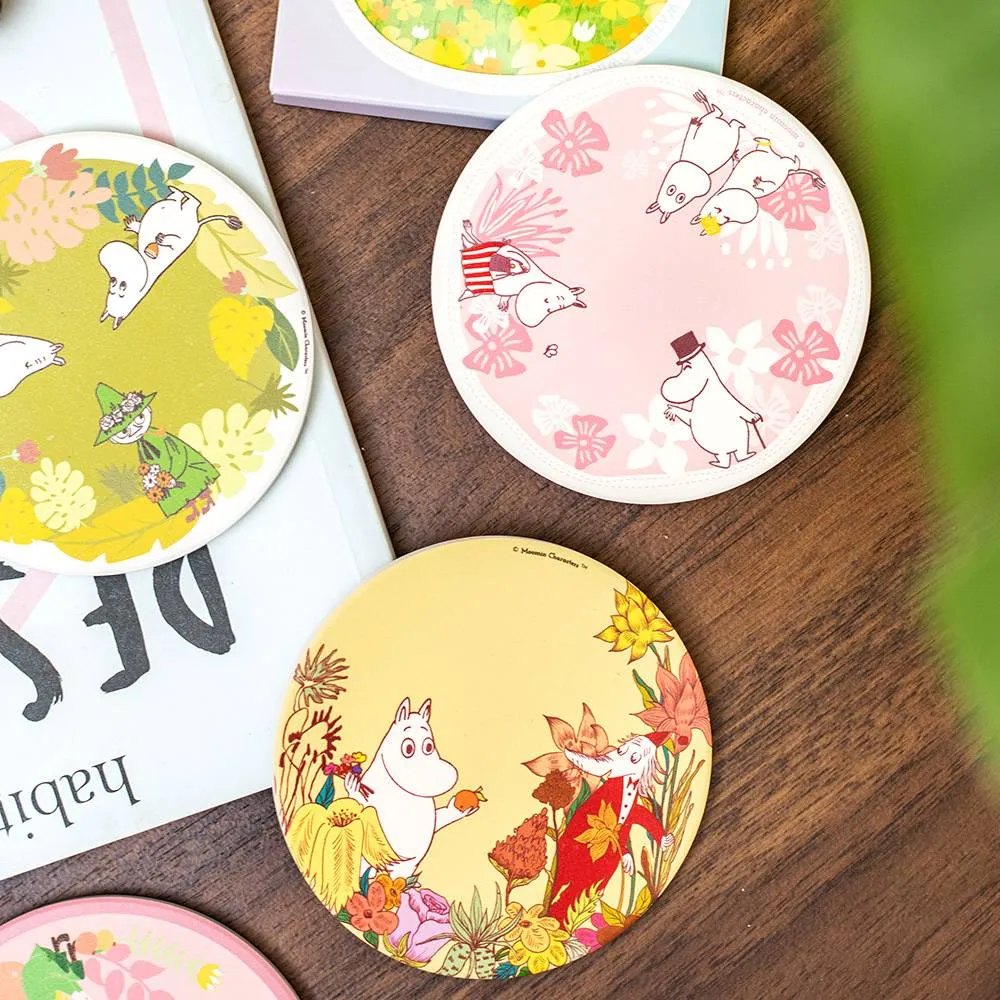 Charming Pink Moomin Ceramic Dream Coaster - Euroeat Exclusive