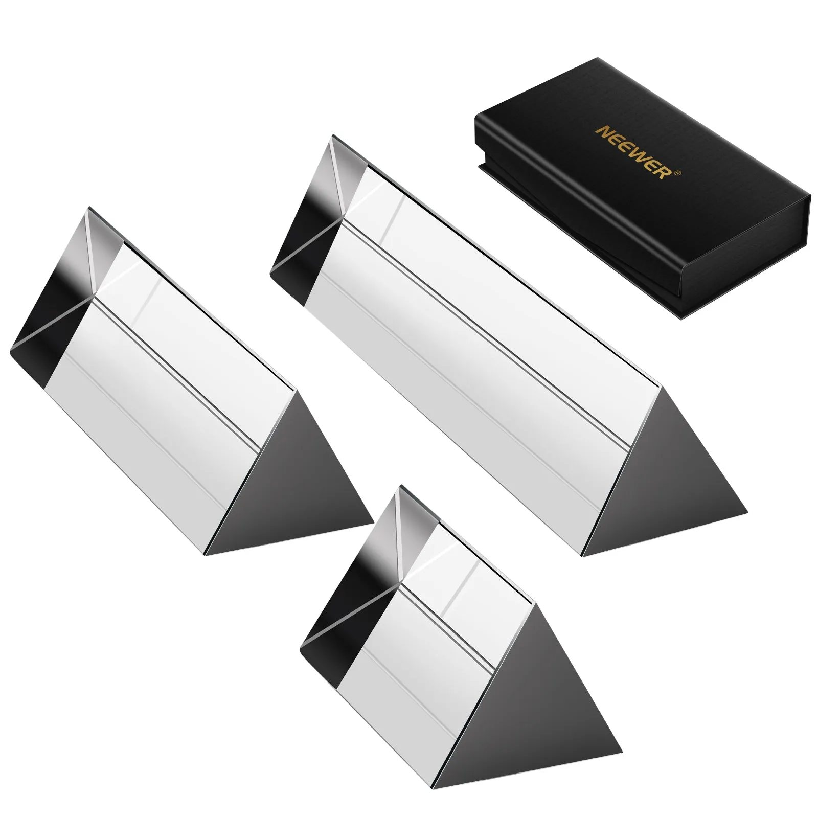 NEEWER 3 Pack Triangular Prism Set